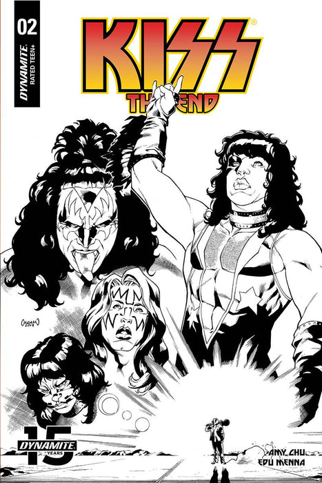 KISS End (2019) #2 (1:20 COLEMAN B&W INCV)