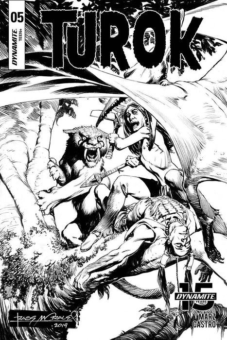 Turok (2019) #5 (1:10 MORALES B&W INCV)