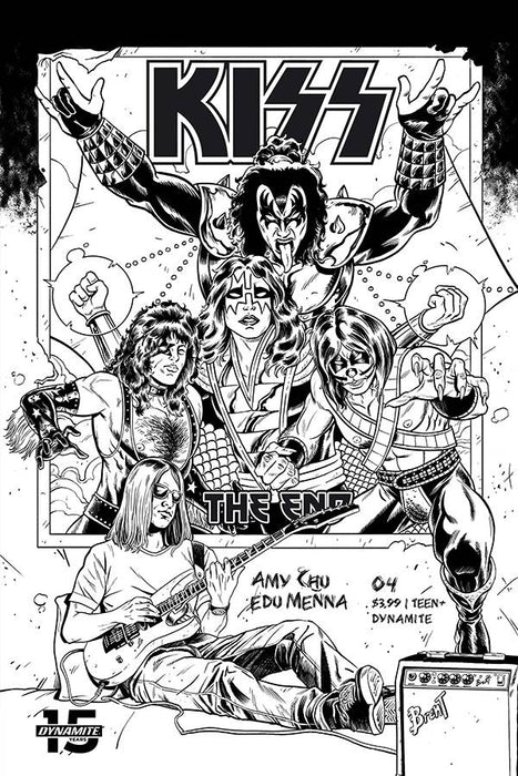 KISS End (2019) #4 (20 COPY SCHOONOVER B&W INCV)