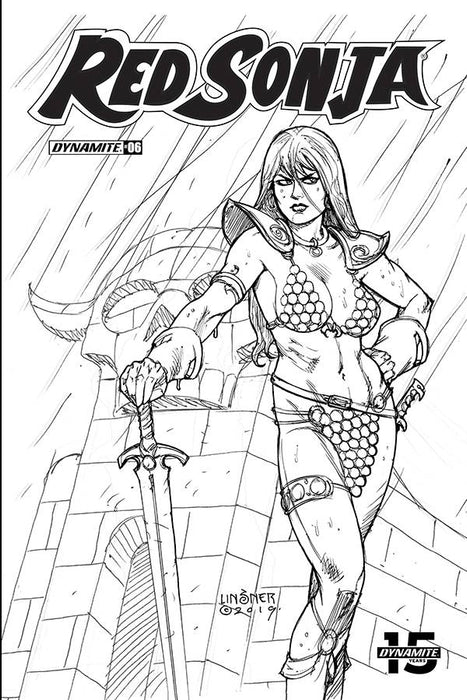 Red Sonja (2019) #7 (1:30 LINSNER B&W INCV)