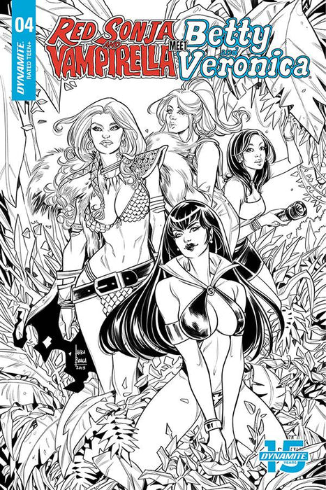 Red Sonja & Vampirella Betty & Veronica (2019) #4 (1:20 BRAGA B&W INCV)