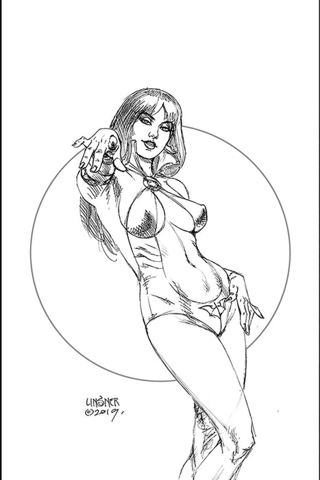 Vampirella (2019) #1 (LINSNER EXC VIRGIN B&W CVR)