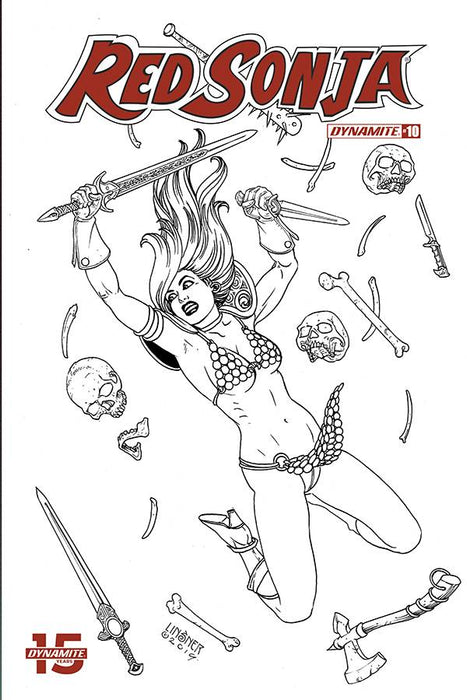 Red Sonja (2019) #10 (1:30 LINSNER B&W INCV)