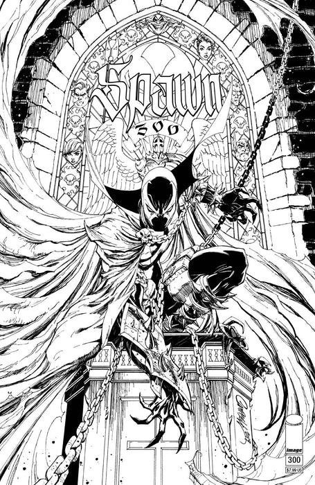 Spawn (1992) #300 (CVR N CAMPBELL B&W)