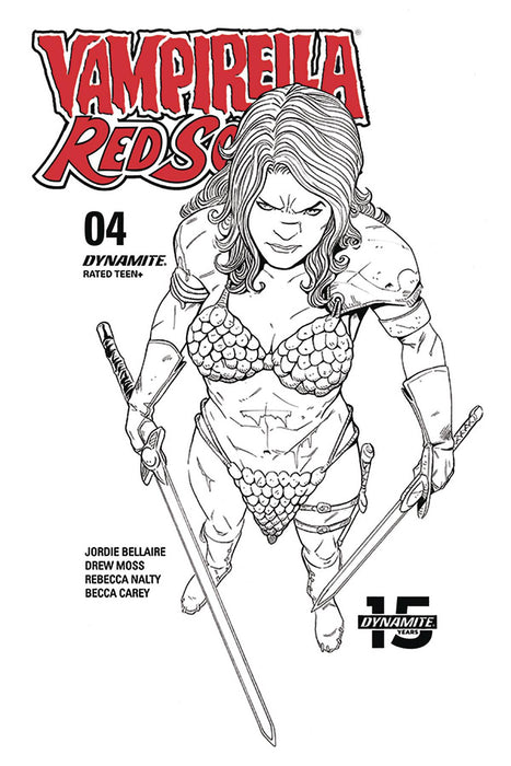 Red Sonja Vampirella (2019) #4 (1:10 MOSS B&W INCV)