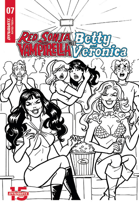Red Sonja & Vampirella Betty & Veronica (2019) #7 (1:10 PARENT B&W INCV)