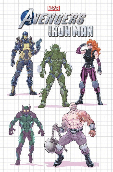 MARVELS AVENGERS IRON MAN #1 (1:10 NAUCK DESIGN VAR)