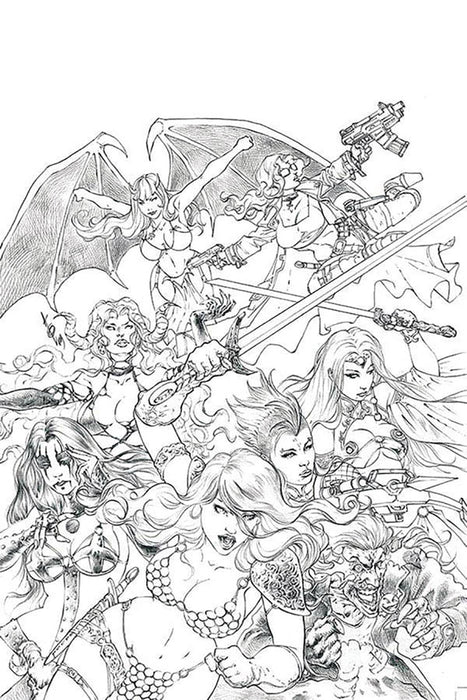 Red Sonja Age of Chaos (2020) #1 1:50 QUAH SKETCH VIRGIN INCV