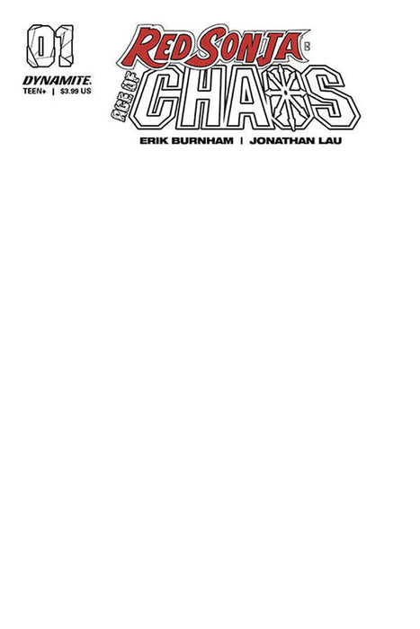 Red Sonja Age of Chaos (2020) #1 BLANK AUTHENTIX ED