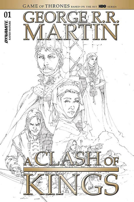 George R.R. Martin A Clash of Kings (2020) #1 1:20 RUBI B&W INCV