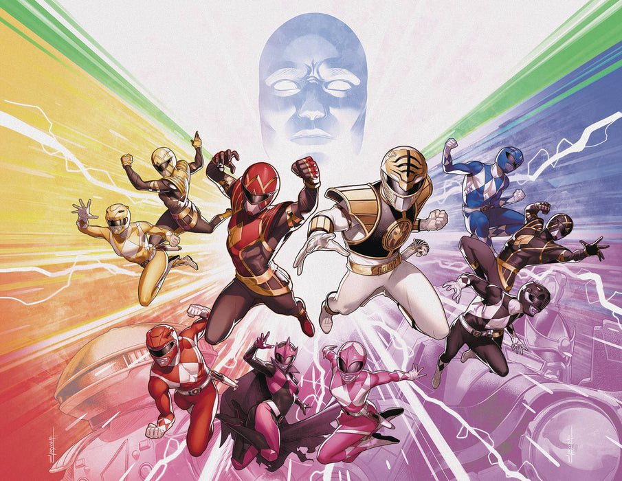 Mighty Morphin Power Rangers (2016) #50 FOIL WRAPAROUND VAR
