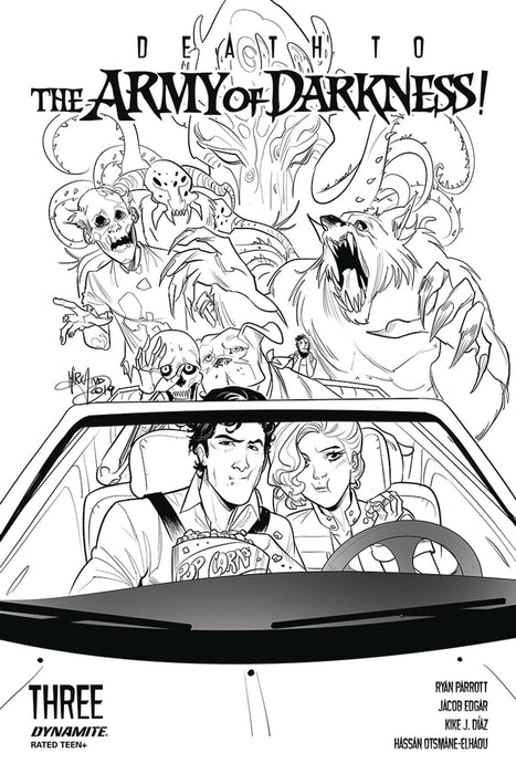 Death to Army of Darkness (2020) #3 10 COPY ANDOLFO B&W INCV