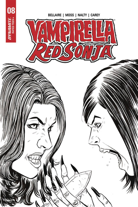 Red Sonja Vampirella (2019) #8 10 COPY MOSS B&W INCV