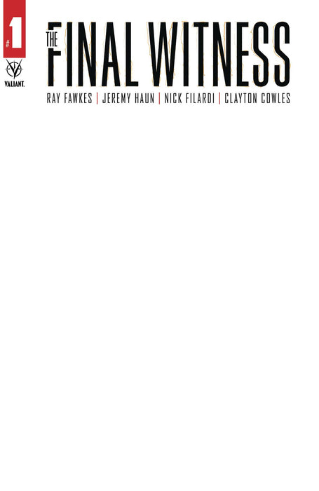 Final Witness (2020) #1 CVR E BLANK