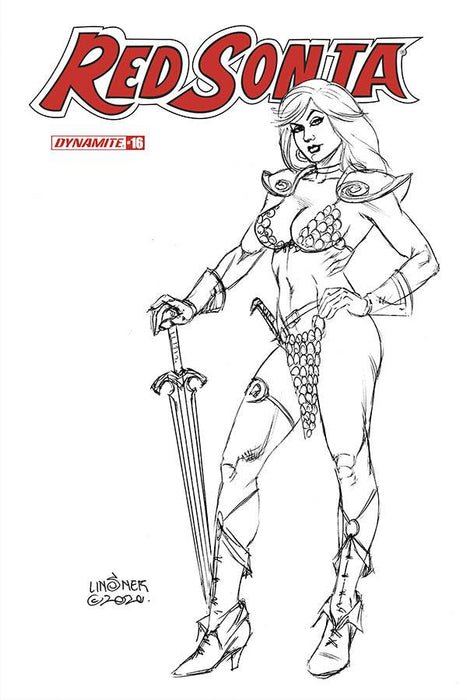 Red Sonja (2019) #16 20 COPY LINSNER B&W INCV