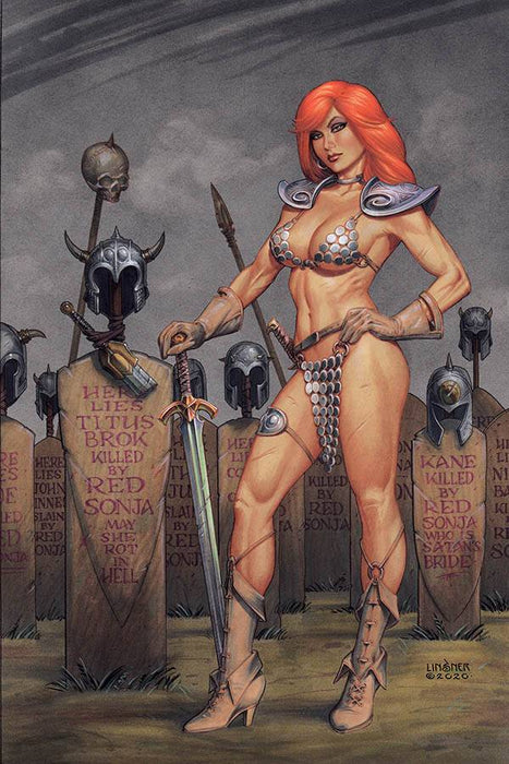 Red Sonja (2019) #16 LINSNER LTD VIRGIN CVR