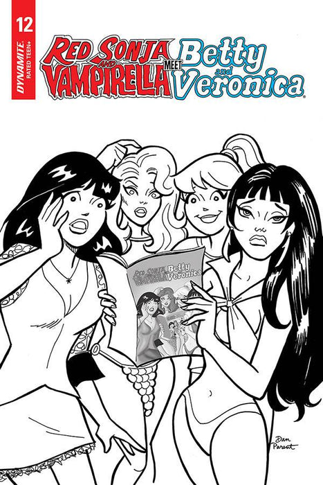 Red Sonja & Vampirella Betty & Veronica (2019) #12 10 COPY PARENT B&W INCV