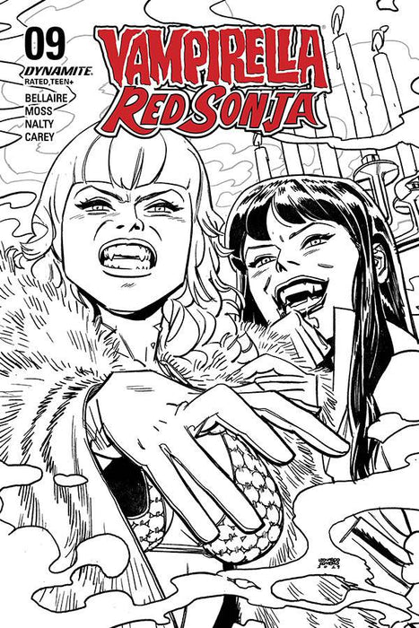 Red Sonja Vampirella (2019) #9 40 COPY ROMERO B&W INCV