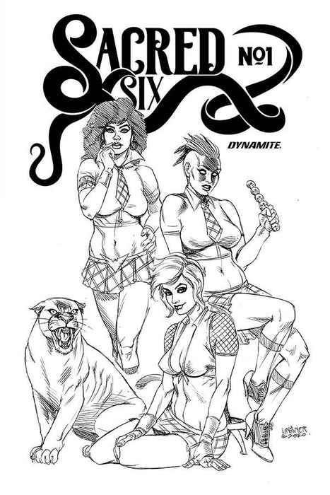Sacred Six (2020) #1 20 COPY LINSNER B&W INCV
