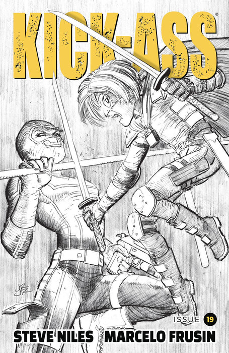 Kick-Ass (2018) #19 CVR B B&W ROMITA JR