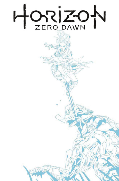 Horizon Zero Dawn (2020) #1 CVR F BLUE LINE SKETCH