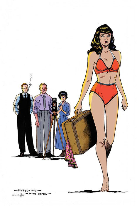 BETTIE PAGE #3 7 COPY PEEPLES HOMAGE INCV