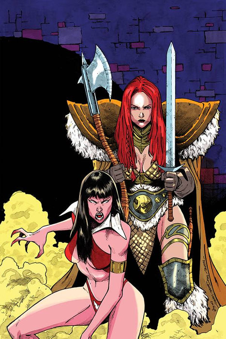 VAMPIRELLA RED SONJA #11 7 COPY PEEPLES HOMAGE INCV