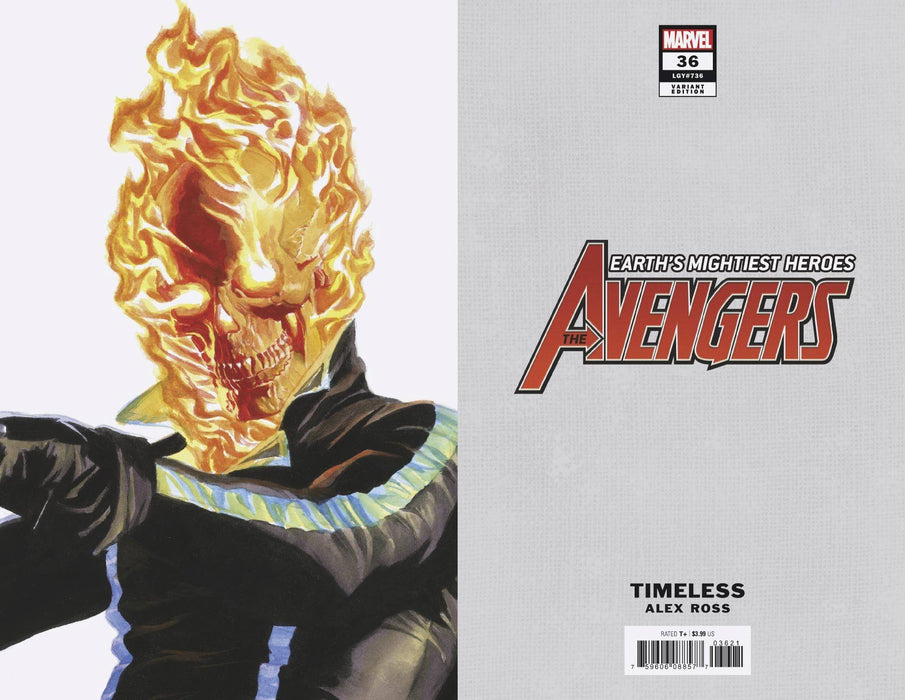 AVENGERS (2018) #36 ALEX ROSS GHOST RIDER TIMELESS VAR