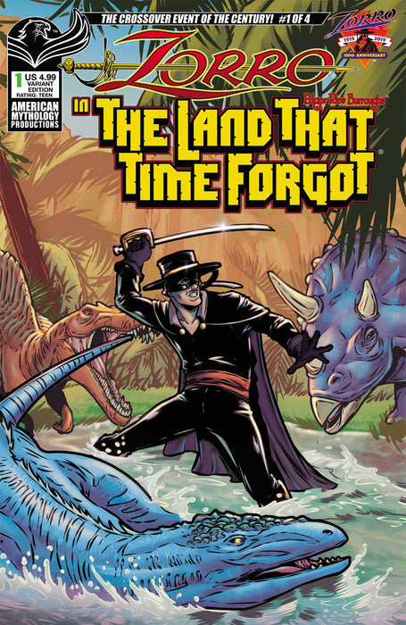 ZORRO IN LAND THAT TIME FORGOT #1 CVR B PUGLIA