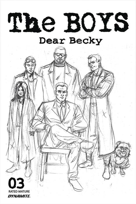 Boys Dear Becky (2020) #3 ROBERTSON LINE ART PREMIUM FOC BONUS VAR