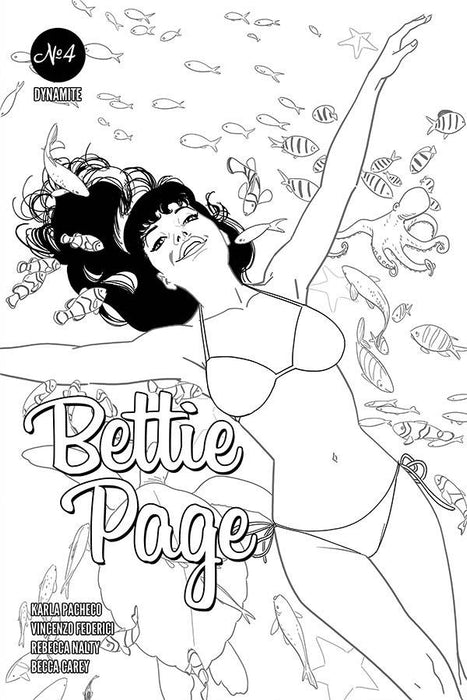 BETTIE PAGE #4 10 COPY KANO B&W INCV