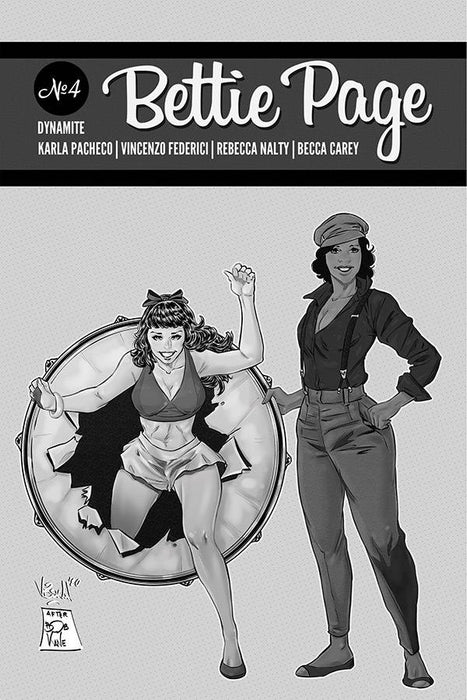 BETTIE PAGE #4 20 COPY FEDERICI HOMAGE B&W INCV