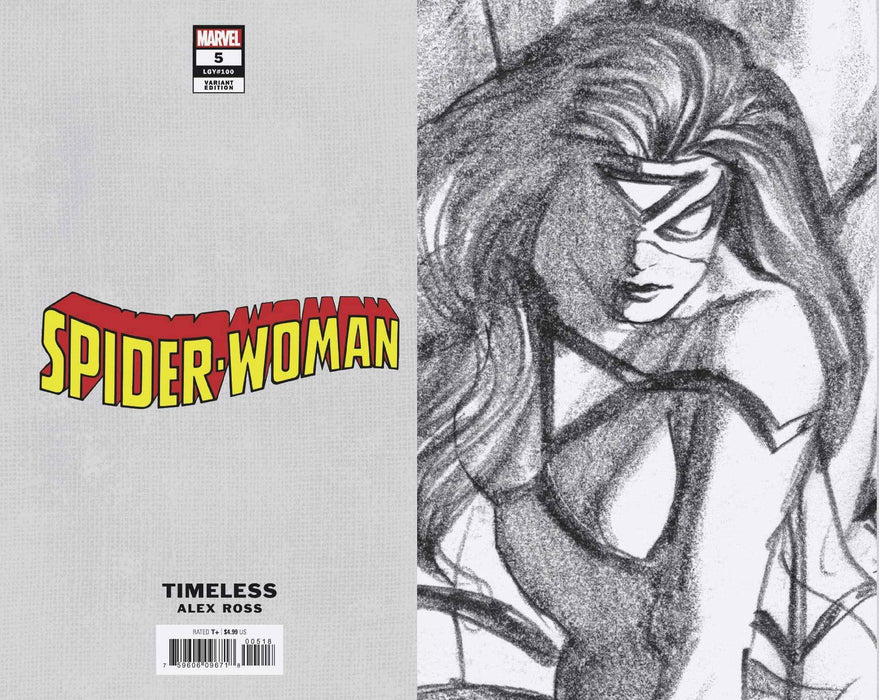 SPIDER-WOMAN (2020) #5 1:100 ROSS SPIDER-MAN TIMELESS VIRGIN SKETCH VAR