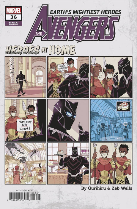 AVENGERS (2018) #36 GURIHIRU HEROES AT HOME VAR