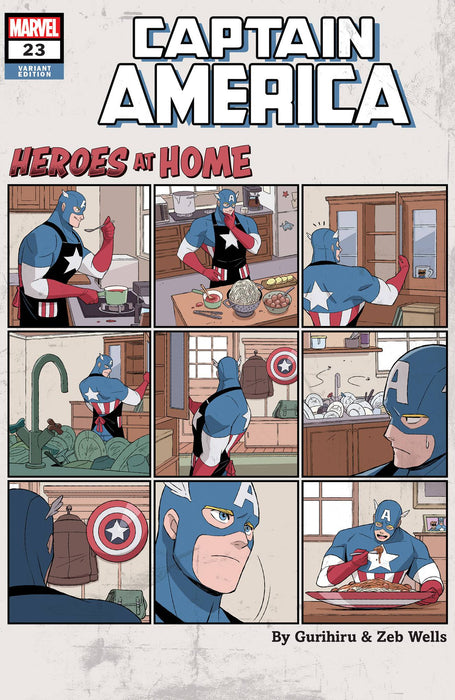 Captain America (2018) #23 GURIHIRU HEROES AT HOME VAR