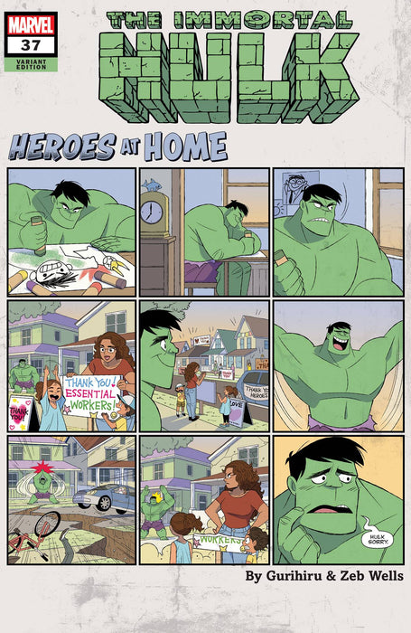 Immortal Hulk (2018) #37 GURIHIRU HEROES AT HOME VAR
