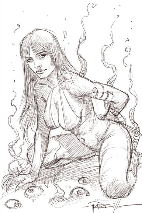 VAMPIRELLA #17 50 COPY PARRILLO VIRGIN B&W INCV