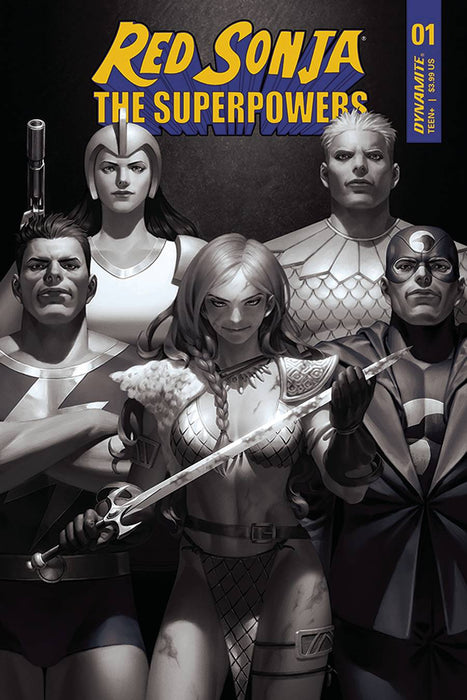 RED SONJA THE SUPERPOWERS #1 25 COPY YOON B&W INCV