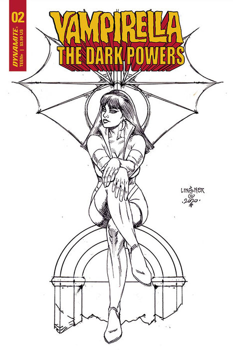 VAMPIRELLA DARK POWERS #2 20 COPY LINSNER B&W INCV