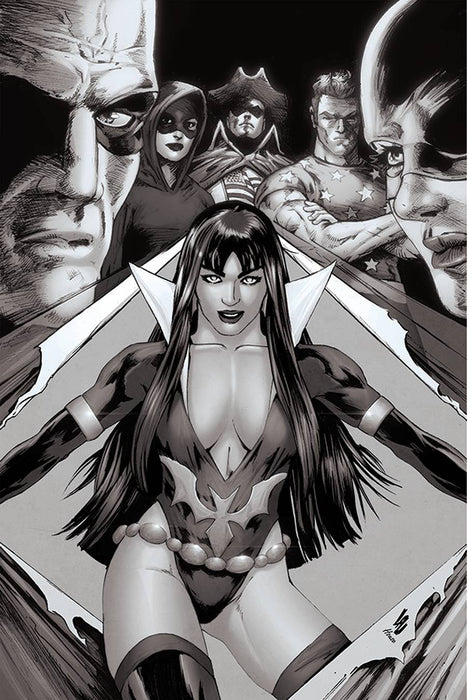 VAMPIRELLA DARK POWERS #2 25 COPY LAU B&W VIRGIN INCV