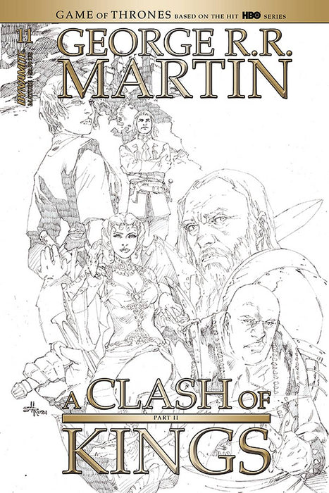 GEORGE RR MARTIN A CLASH OF KINGS #11 20 COPY RUBI B&W INCV