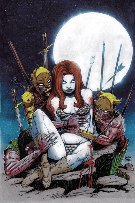 RED SONJA #23 10 COPY MOSS ZOMBIE VIRGIN INCV