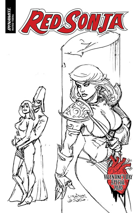 RED SONJA VALENTINES SP ONE SHOT 20 COPY LINSNER B&W INCV