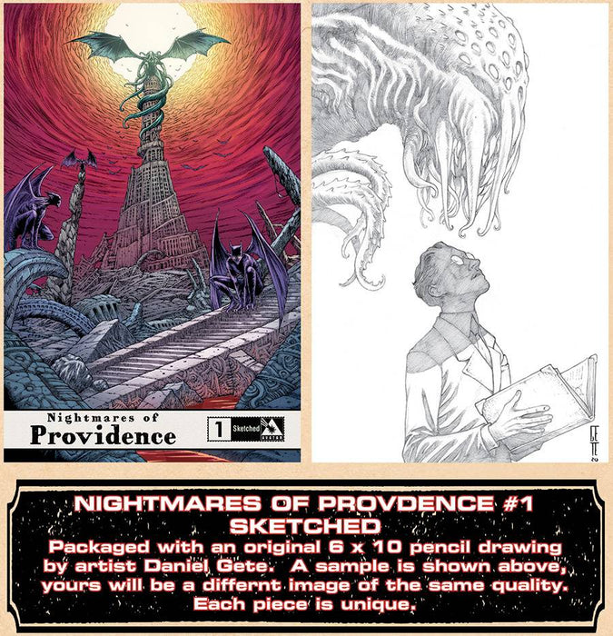 NIGHTMARES OF PROVIDENCE #1 ORIGINAL ART SKETCHED VAR (MR) (