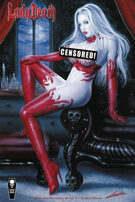 LADY DEATH MALEVOLENT DECIMATION #2 (OF 2) NAUGHTY CVR SPERLNGA (Signed by Brian Pulido)