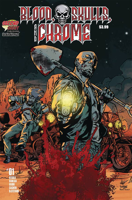 BLOOD SKULLS AND CHROME #1 (OF 5) 5 COPY KYLE HOTZ VAR