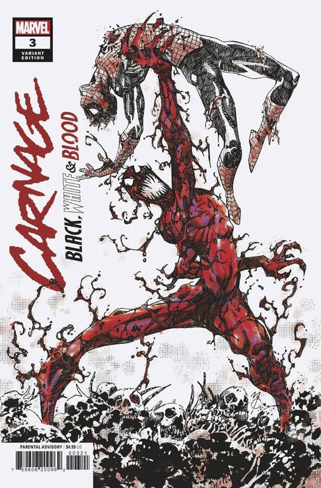 CARNAGE BLACK WHITE AND BLOOD #3 (OF 4) MCCREA VAR