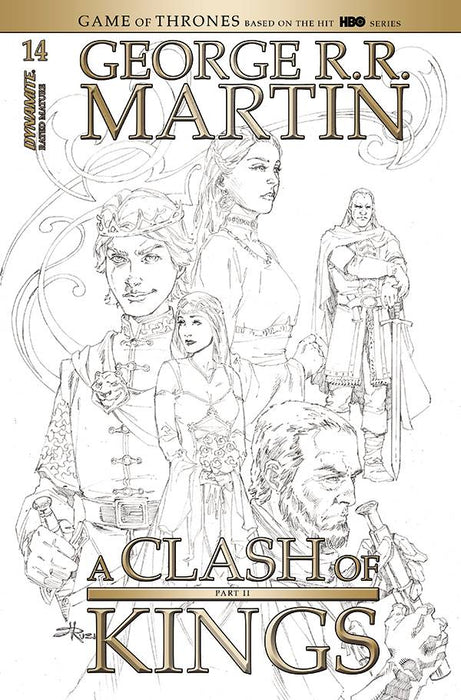 GEORGE RR MARTIN A CLASH OF KINGS #14 20 COPY RUBI B&W INCV