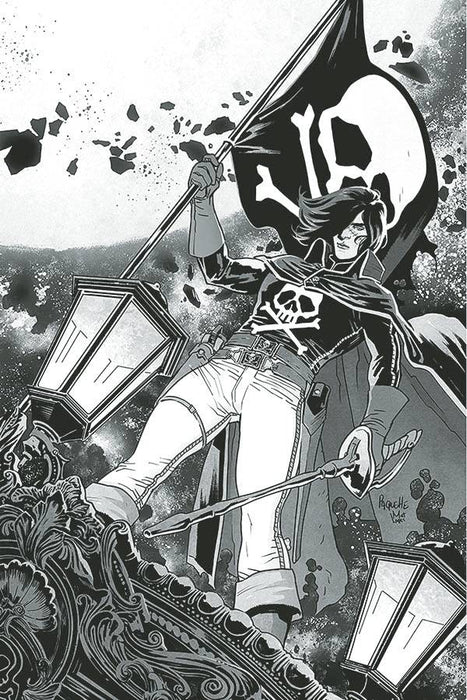 SPACE PIRATE CAPT HARLOCK #1 10 COPY PAQUETTE B&W VIRGIN INC