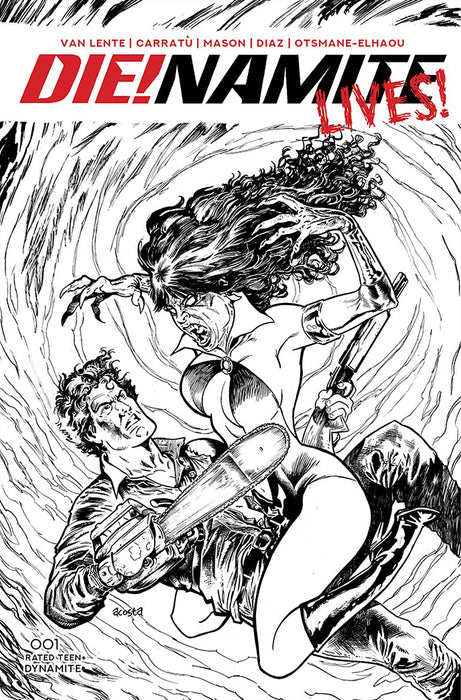 DIE!NAMITE LIVES #1 10 COPY ACOSTA PENCIL ART INCV